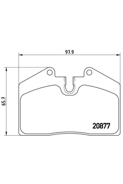 Kit pastiglie freno, Freno a disco BREMBO 65-P 85 094