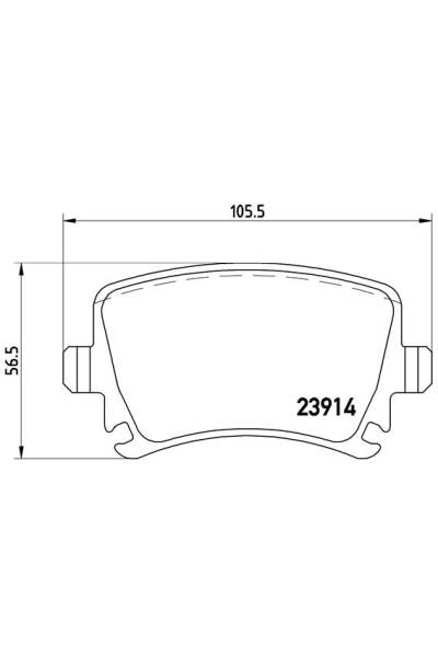 Kit pastiglie freno, Freno a disco BREMBO 65-P 85 095