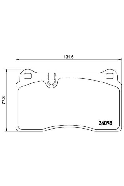 Kit pastiglie freno, Freno a disco BREMBO 65-P 85 110