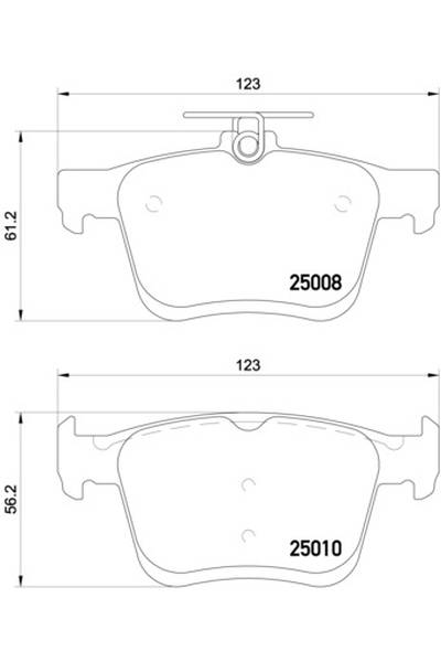 Kit pastiglie freno, Freno a disco BREMBO 65-P 85 125