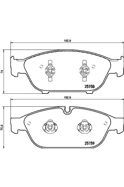 Kit pastiglie freno, Freno a disco BREMBO 65-P 85 127