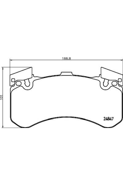 Set di pastiglie, freno a disco brembo 65-P 85 136