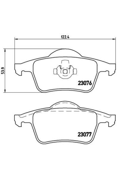 Kit pastiglie freno, Freno a disco BREMBO 65-P 86 014