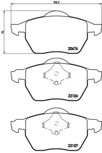 Kit pastiglie freno, Freno a disco BREMBO 65-P 86 015