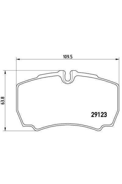 Kit pastiglie freno, Freno a disco BREMBO 65-P A6 023