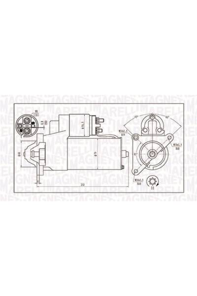 Motorino d'avviamento magneti marelli 95-063720373010