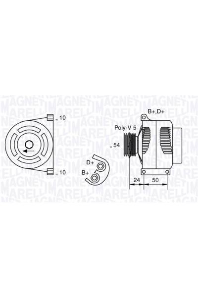 Alternatore magneti marelli 95-063377027010