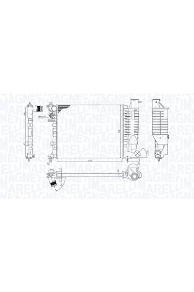 Radiatore, Raffreddamento motore magneti marelli 95-350213188500