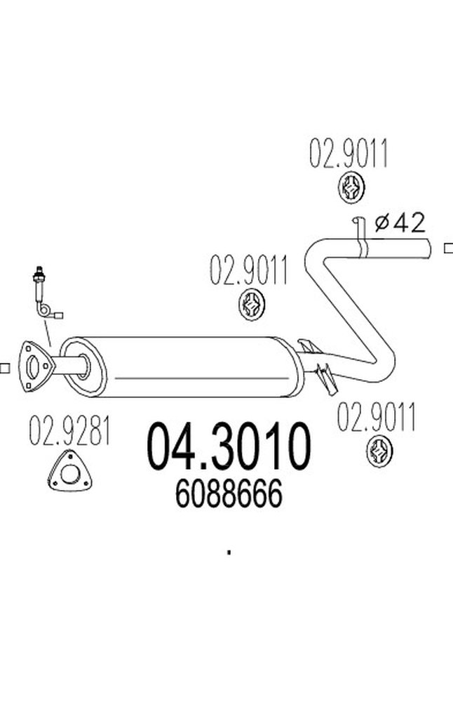 catalizzatore mts 04.3010