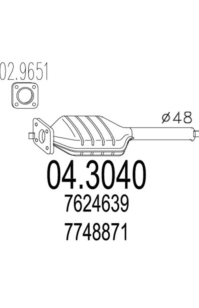 catalizzatore mts 04.3040