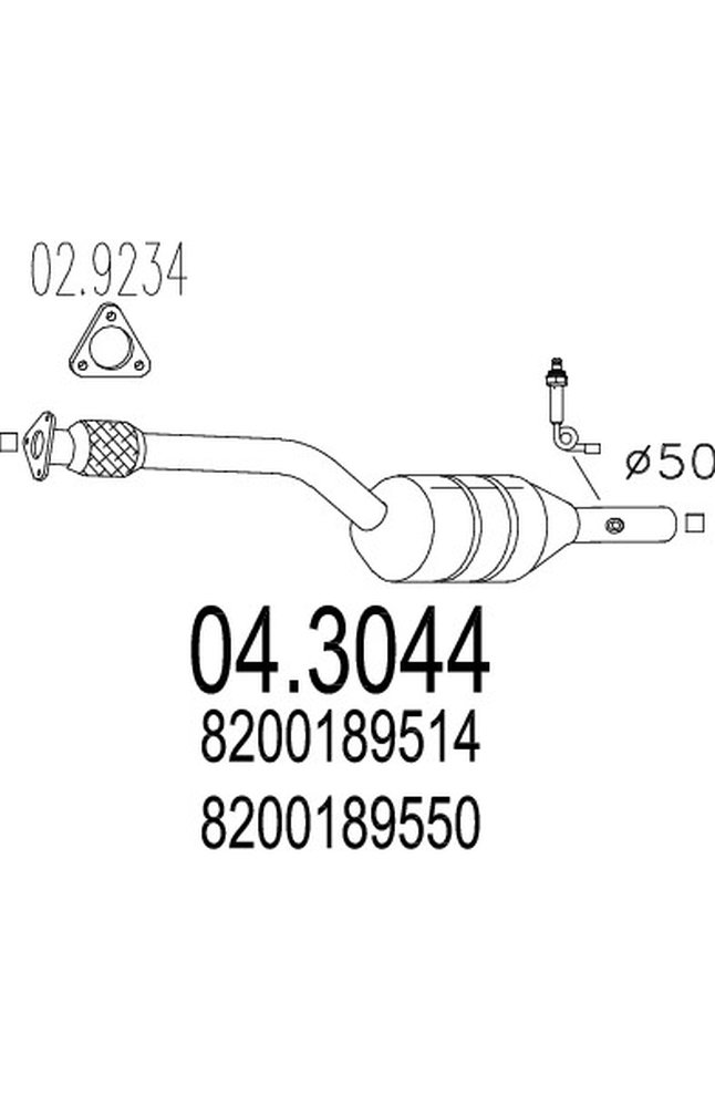 catalizzatore mts 04.3044