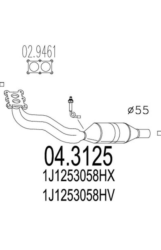 catalizzatore mts 04.3125