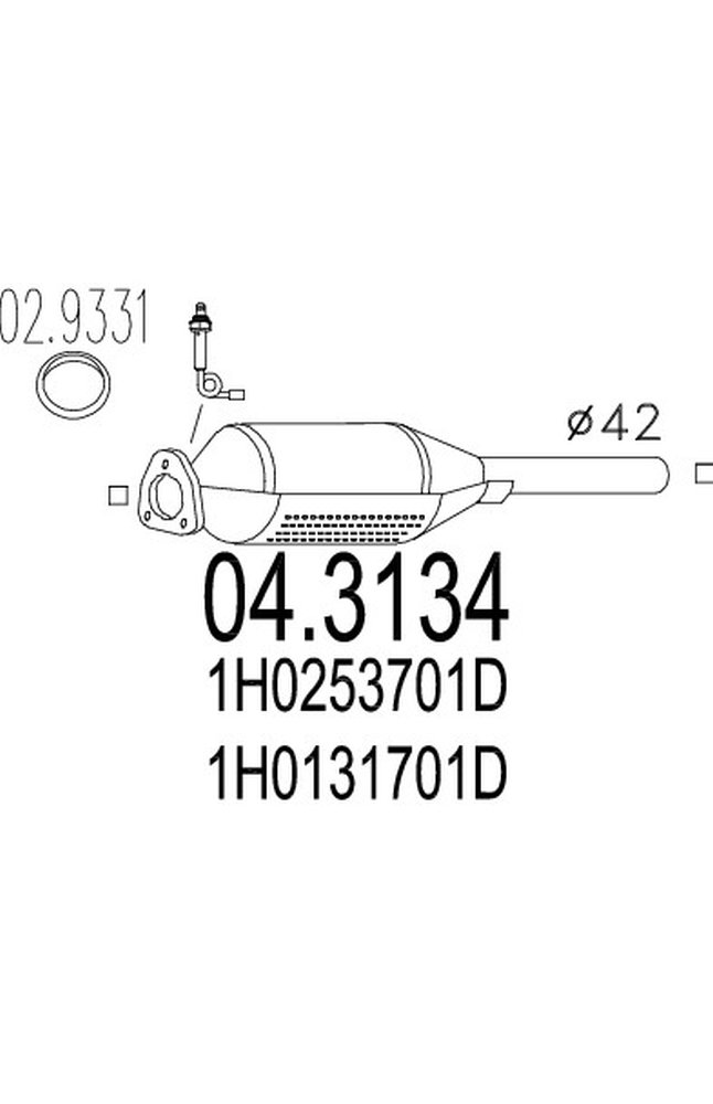 catalizzatore mts 04.3134