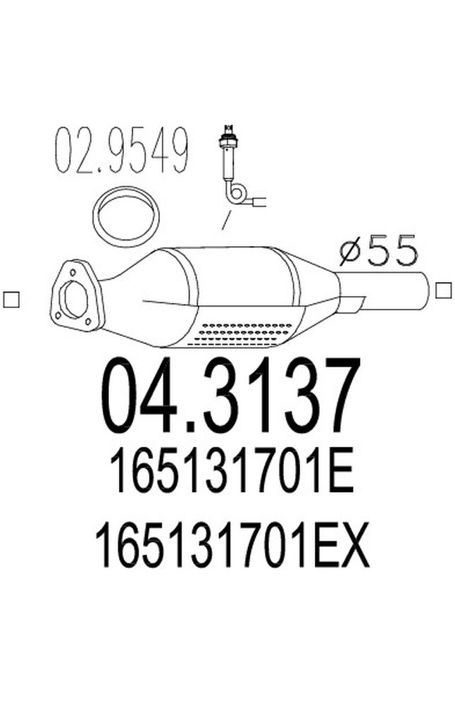 catalizzatore mts 04.3137