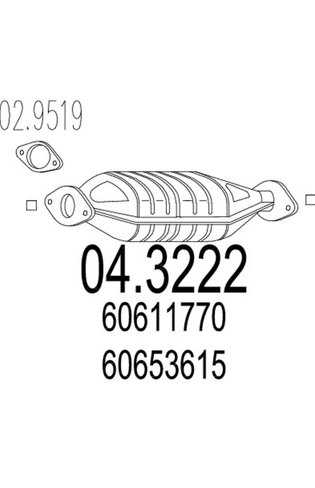 catalizzatore mts 04.3222