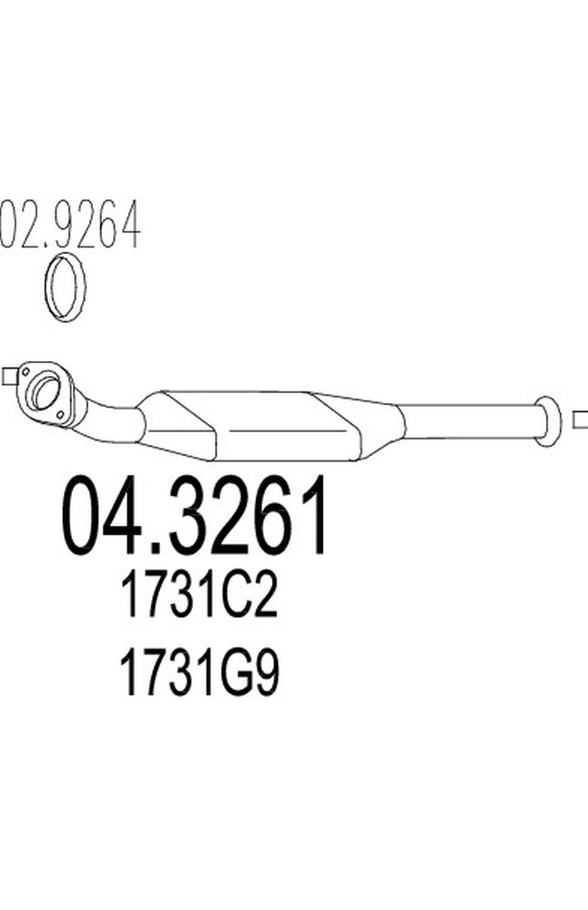 catalizzatore mts 04.3261