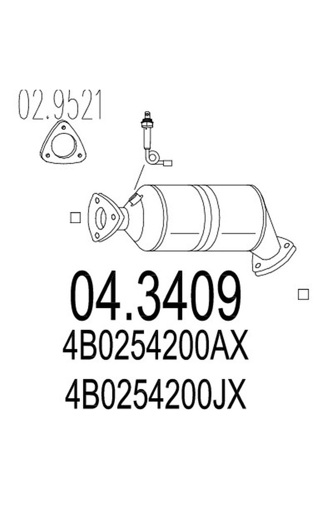 catalizzatore mts 04.3409