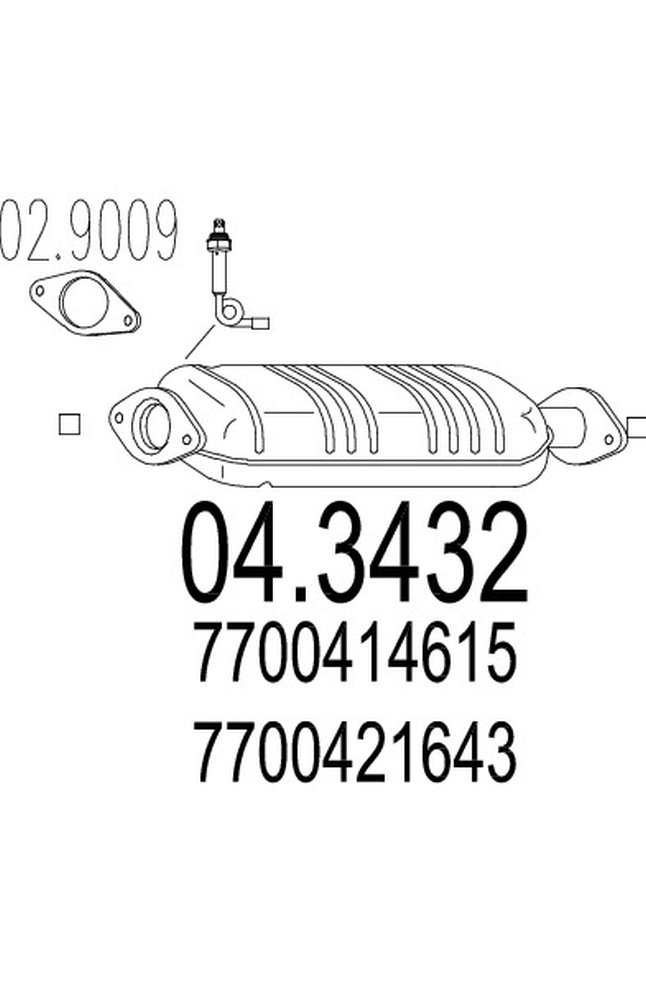 catalizzatore mts 04.3432