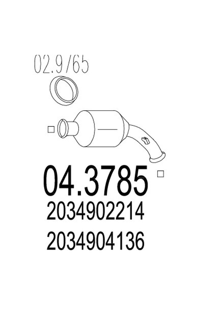 catalizzatore mts 04.3785