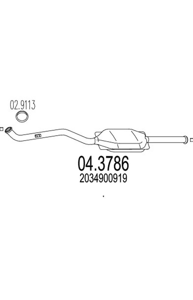 catalizzatore mts 04.3786