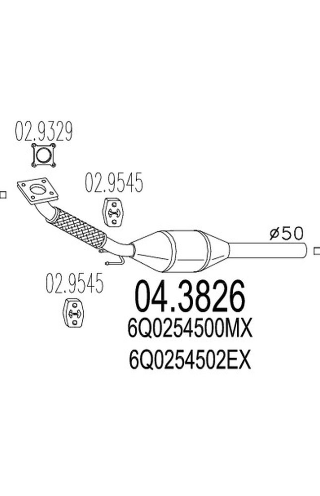 catalizzatore mts 04.3826