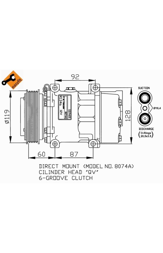 compressore, climatizzatore nrf 32170g