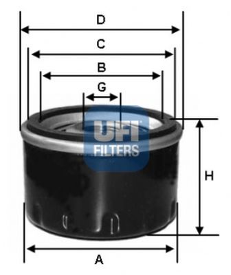 filtro olio ufi 137-23.114.01