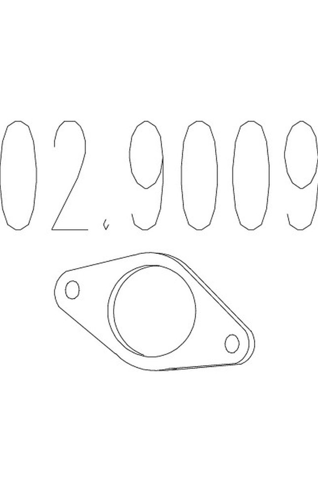 guarnizione, tubo gas scarico mts 02.9009