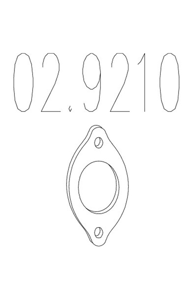 guarnizione, tubo gas scarico mts 02.9210