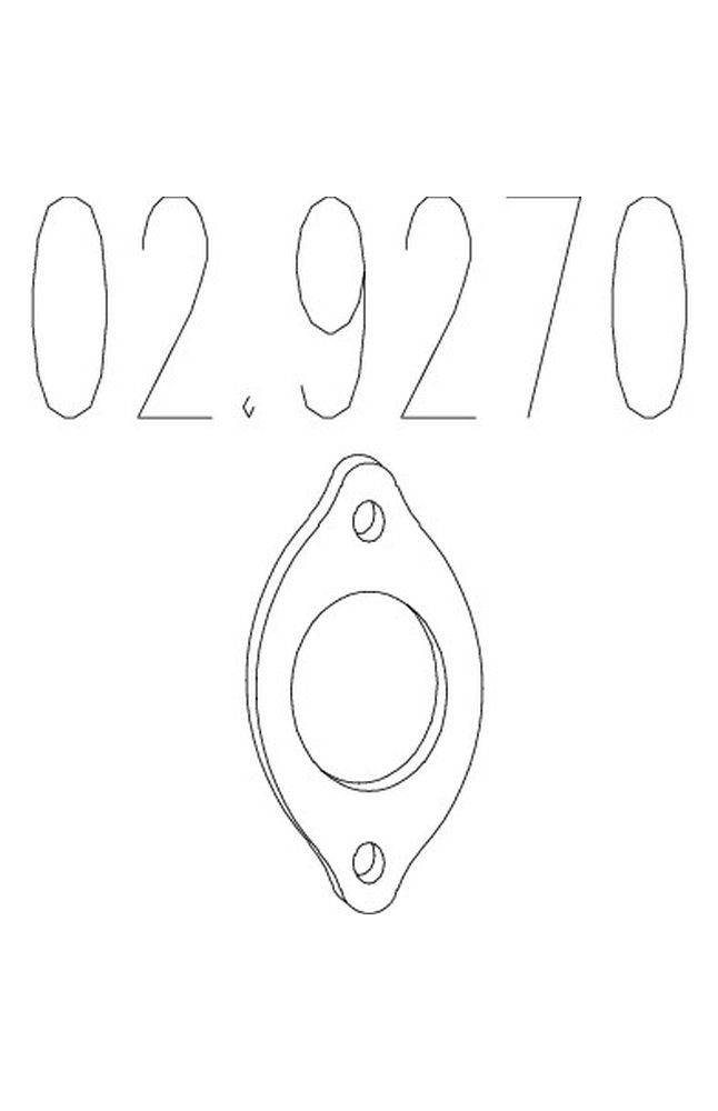 guarnizione, tubo gas scarico mts 02.9270