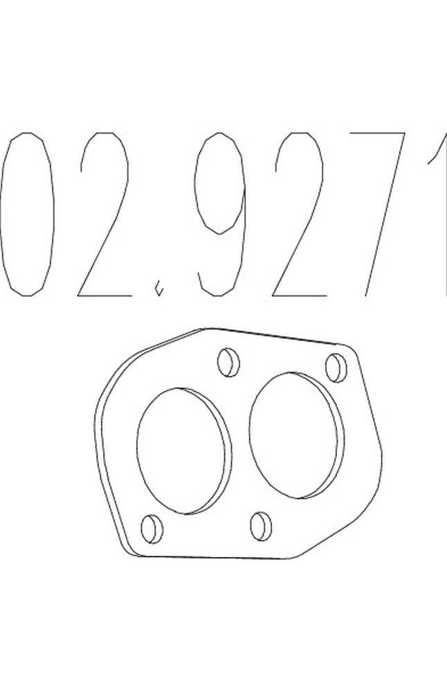 guarnizione, tubo gas scarico mts 02.9271