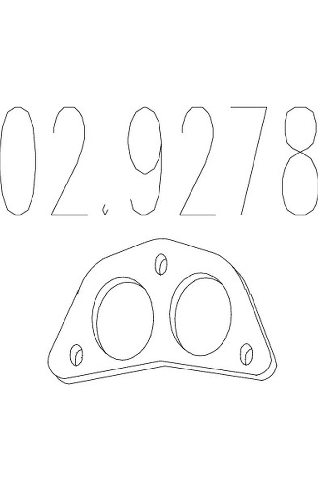 guarnizione, tubo gas scarico mts 02.9278