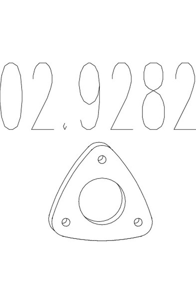guarnizione, tubo gas scarico mts 02.9282
