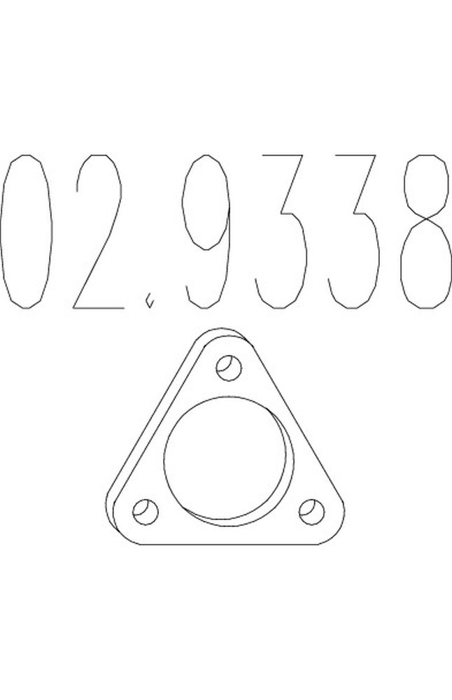guarnizione, tubo gas scarico mts 02.9338