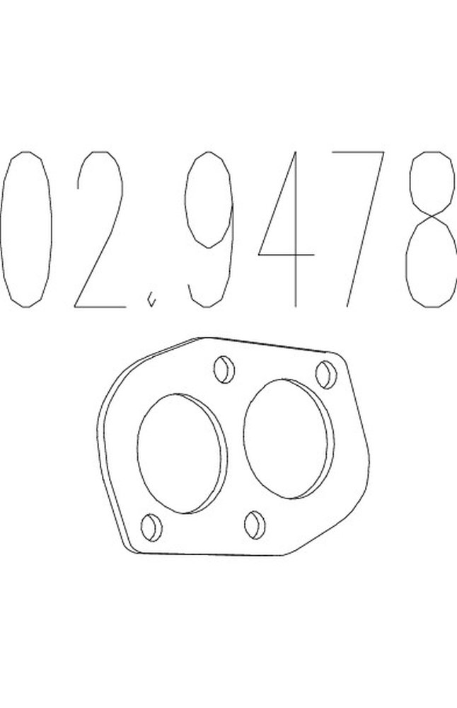 guarnizione, tubo gas scarico mts 02.9478
