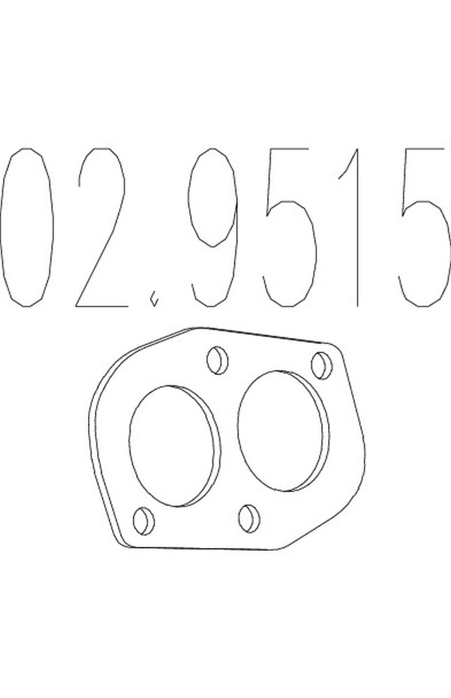 guarnizione, tubo gas scarico mts 02.9515