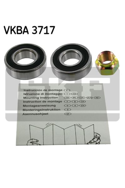 kit cuscinetto ruota skf vkba 3717