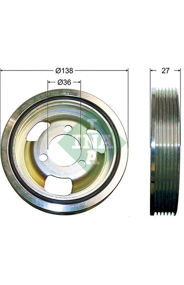 puleggia cinghia, albero a gomiti ina 544 0096 10