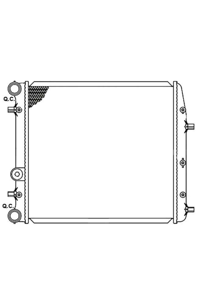 radiatore, raffreddamento motore nrf 58337