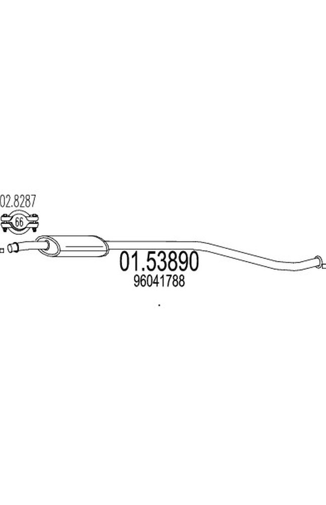 silenziatore centrale mts 01.53890