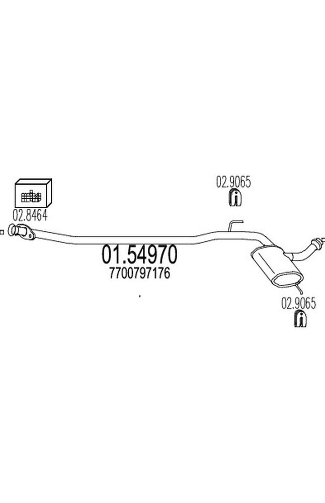 silenziatore centrale mts 01.54970