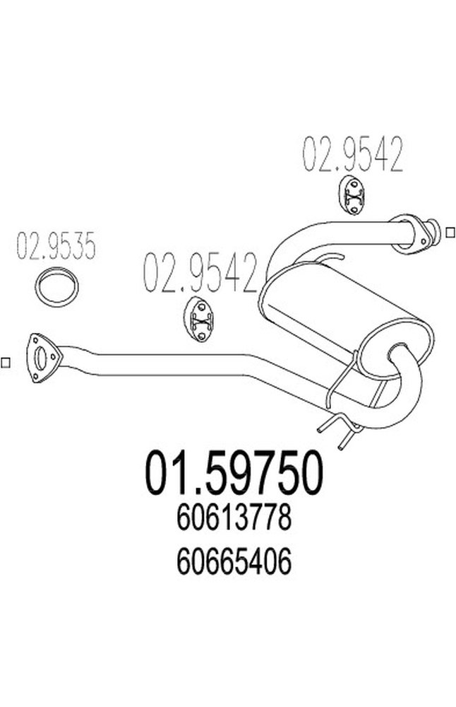 silenziatore centrale mts 01.59750