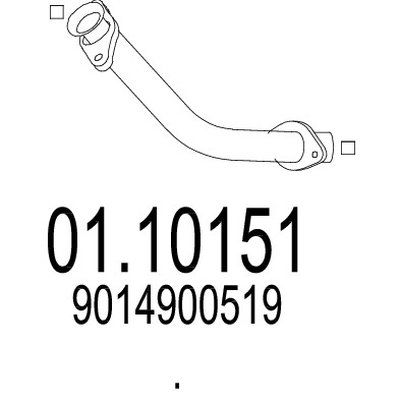 tubo gas scarico mts 01.10151