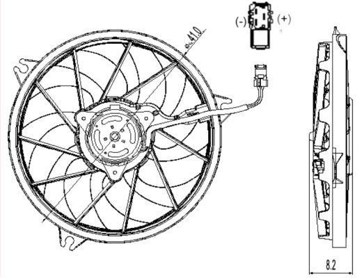 ventola, raffreddamento motore,nrf