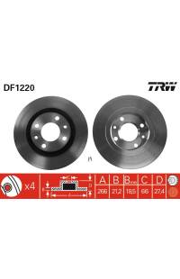 Disco  freno TRW 161-DF1220