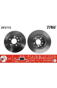 Disco  freno TRW 161-DF2773