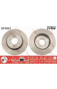 Disco  freno TRW 161-DF3021