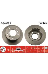 Disco  freno TRW 161-DF4088S