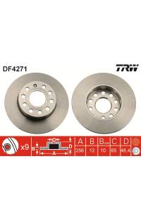 Disco  freno TRW 161-DF4271