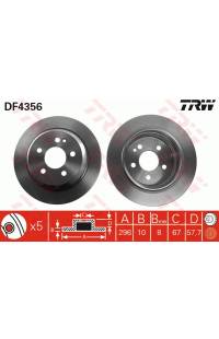 Disco  freno TRW 161-DF4356